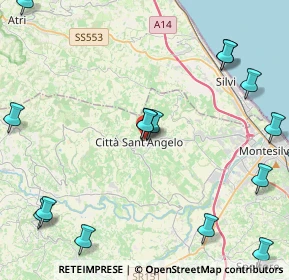 Mappa Via Gabriele D'Annunzio, 65013 Città Sant'Angelo PE, Italia (6.26529)