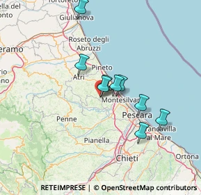 Mappa Via del Grottone, 65013 Città Sant'angelo PE, Italia (18.39)