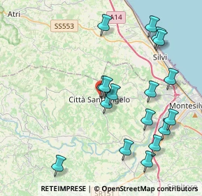 Mappa Via del Grottone, 65013 Città Sant'angelo PE, Italia (4.51118)
