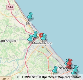 Mappa Via Grecia, 65015 Montesilvano PE, Italia (6.44667)