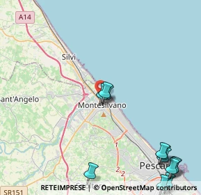 Mappa Via Grecia, 65015 Montesilvano PE, Italia (6.30667)