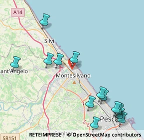 Mappa Via Grecia, 65015 Montesilvano PE, Italia (5.54357)