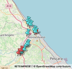 Mappa Via Grecia, 65015 Montesilvano PE, Italia (3.48)