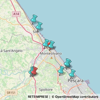 Mappa Via Grecia, 65015 Montesilvano PE, Italia (4.43455)