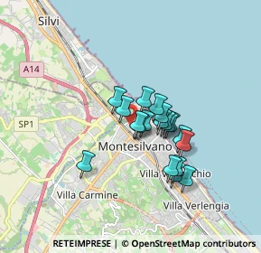 Mappa Via Grecia, 65015 Montesilvano PE, Italia (1.25)
