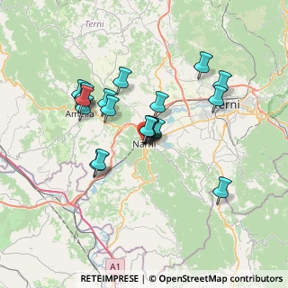 Mappa Via Caterina Franceschi Ferrucci, 05035 Narni TR, Italia (6.296)