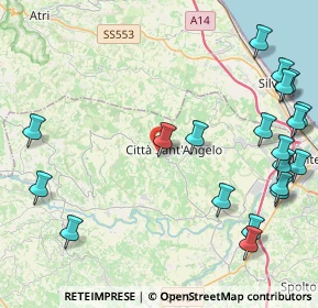 Mappa Via colle macine, 65013 Città Sant'Angelo PE, Italia (5.9495)