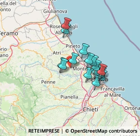 Mappa Via colle macine, 65013 Città Sant'Angelo PE, Italia (10.70067)