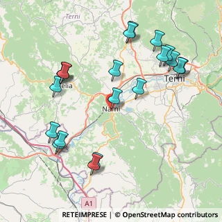 Mappa Via XX Settembre, 05035 Narni TR, Italia (9.6625)