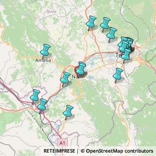 Mappa Via XX Settembre, 05035 Narni TR, Italia (9.8585)