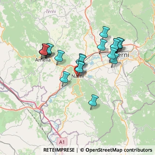 Mappa Via XX Settembre, 05035 Narni TR, Italia (7.105)
