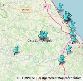 Mappa Via Serafino Feliciani, 65013 Città Sant'Angelo PE, Italia (4.91375)