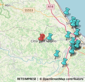 Mappa Vicolo Castagna, 65013 Città Sant'Angelo PE, Italia (5.5515)