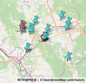 Mappa Via Oliveto, 05035 Narni TR, Italia (6.345)
