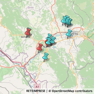 Mappa Via Oliveto, 05035 Narni TR, Italia (6.24467)