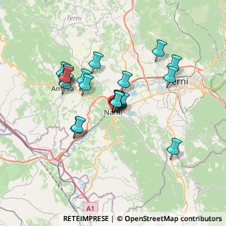 Mappa Via C. F. Ferrucci, 05035 Narni TR, Italia (6.3195)