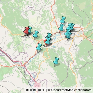 Mappa Via C. F. Ferrucci, 05035 Narni TR, Italia (7.0035)