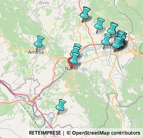 Mappa Via C. F. Ferrucci, 05035 Narni TR, Italia (9.424)