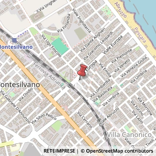 Mappa Viale Europa, 24, 65015 Montesilvano, Pescara (Abruzzo)