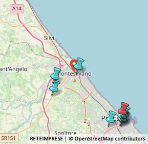 Mappa Piazza Acerbo, 65015 Montesilvano PE, Italia (6.09)