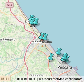 Mappa Piazza Acerbo, 65015 Montesilvano PE, Italia (3.77091)
