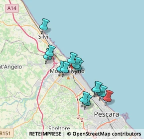 Mappa Viale Europa, 65015 Montesilvano PE, Italia (3.095)