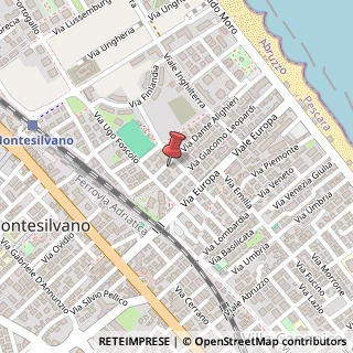 Mappa Via Dante, 30, 65015 Montesilvano, Pescara (Abruzzo)