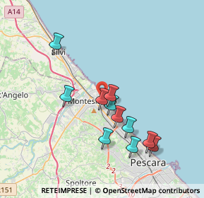 Mappa Via Veneto, 65015 Montesilvano PE, Italia (3.53636)