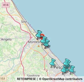 Mappa Via Veneto, 65015 Montesilvano PE, Italia (4.47545)