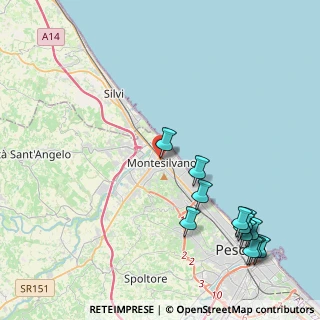 Mappa Via San Paolo, 65015 Montesilvano PE, Italia (5.5775)
