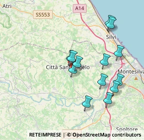 Mappa Via Giovanni Iannucci, 65013 Città Sant'Angelo PE, Italia (3.70154)