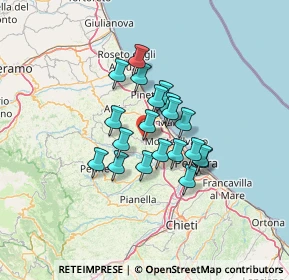 Mappa Via Giovanni Iannucci, 65013 Città Sant'Angelo PE, Italia (9.7445)