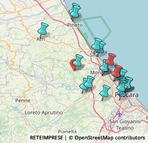 Mappa Via Giovanni Iannucci, 65013 Città Sant'Angelo PE, Italia (8.6375)