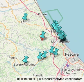 Mappa Via Giovanni Iannucci, 65013 Città Sant'Angelo PE, Italia (7.03944)