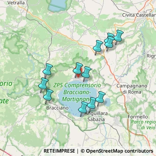 Mappa VIA SETTEVENE PALO KM 12 MT 700 null, 00069 Trevignano Romano RM, Italia (7.61667)