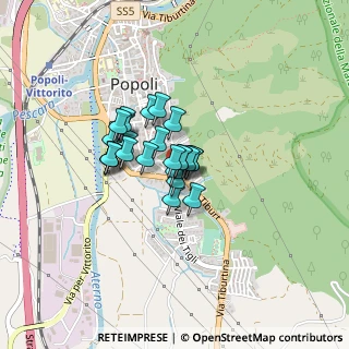 Mappa Via Tiburtina, 65026 Popoli PE, Italia (0.252)