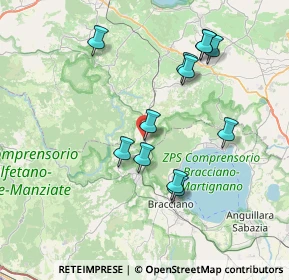 Mappa Via della Stazione, 01010 Oriolo Romano VT, Italia (7.64583)
