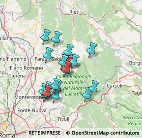 Mappa Via dell'Ospedale, 02038 Scandriglia RI, Italia (12.517)