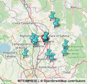 Mappa Via Belvedere, 00065 Fiano Romano RM, Italia (10.43333)