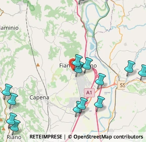 Mappa Via Belvedere, 00065 Fiano Romano RM, Italia (5.84667)