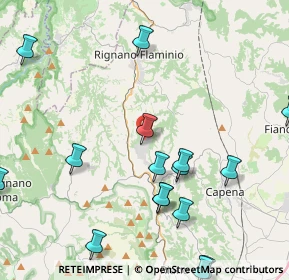 Mappa Via Monte Cervino, 00068 Rignano Flaminio RM, Italia (5.84278)