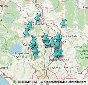 Mappa Via Monte Cervino, 00068 Rignano Flaminio RM, Italia (11.044)