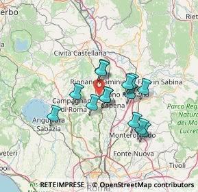 Mappa Via Monte Cervino, 00068 Rignano Flaminio RM, Italia (10.85786)