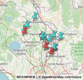 Mappa Via Monte Cervino, 00068 Rignano Flaminio RM, Italia (10.81429)
