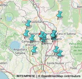 Mappa Via Monte Cervino, 00068 Rignano Flaminio RM, Italia (10.83357)