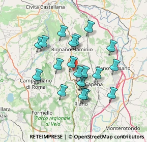 Mappa Via Monte Cervino, 00068 Rignano Flaminio RM, Italia (6.3645)