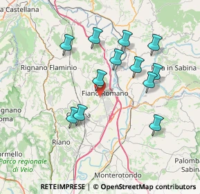 Mappa Via Umberto Terracini, 00065 Fiano Romano RM, Italia (7.345)