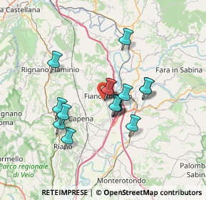 Mappa Via Umberto Terracini, 00065 Fiano Romano RM, Italia (5.76533)