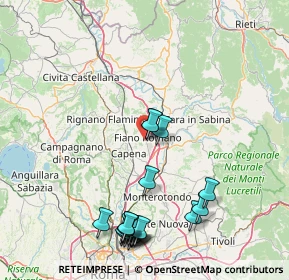 Mappa Via Umberto Terracini, 00065 Fiano Romano RM, Italia (20.157)