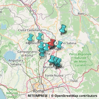 Mappa Via Umberto Terracini, 00065 Fiano Romano RM, Italia (9.924)